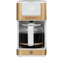 West Bend Timeless 12-Cup Programmable Coffee Maker with Brew Strength Selector for Hot and Iced Coffee, Includes 1-4 Cup Brew Option and Permanent Filter