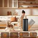 Sunnote Space Heater for Indoor Use, 1500W Electric & Portable Ceramic Heaters with 80Oscillating, Thermostat, 3 Modes, 24Hrs Timer, Room Heater with Remote, Fast Heating Safe for Bedroom Room Use (Black)