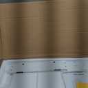 Wood Trash Can Cabinet, 13 Gallon Hidden Kitchen Garbage Can with Lid, Farmhouse Dog Proof Trash Can, Metal Ring Included, 16" L x 13" W x 26.5" H, White