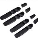 Interior Silicone Liner Insert Covers Custom Fit for 2022-2025 Silverado & Sierra 1500, Custom Fit for 2024-2025 Silverado & Sierra 2500HD 3500HD - Crew Cab Only - (Black, Outfit 02)