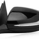 W205 Side Mirror for 2015-2021 Mercedes Benz C Class C180 C260 C300,Mercedes Driver Side Door Mirror with Electrical Folding/Blind Spot/Heated/LED Turning Signal Light/Memory/Puddle Lights Black