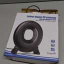 TV Antenna Indoor for Local Channels, 2025 Long Range Antenna for Smart TV 360 Reception,Digital TV Antenna for All Smart/Old TVs, Supports 4K 1080P HD VHF UHF