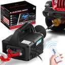 NEWTRY 3 in 1 Electric Hoist Winch 1,100lb Wireless Remote Control, Cable Remote Control, 110/120 Volt Portable Power Electric Hoist, Vertically & Horizontally, Lift 16ft/min