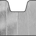 Windshield Sun Shade for Chevy Bolt EV 2022-2023,Front Window Sunshade Shield,2-in-1 Reflective Sun Shade,Silver for Summer, Black for Winter