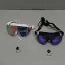 Zoomsnail Swim Goggles 2 Pack, Rimless Wide View Swimming Goggles for Adult, Anti-Fog UV Leaking Pool Goggles for Men Women (Blue & Pink)