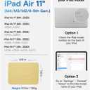 MOFT Dynamic Folio Case for iPad Air 11"(M4 2026 / M3 2025 / M2 2024) & iPad Air 10.9-inch 5th 4th Generation 2022 2020, Slim Magnetic Stand Case with 20+ Viewing Angles, Panna Cotta x Faded Jeans