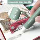 Nicpro 6 Pack Rotary Retractable Erasers, Soft TPE Twist Erasers in Cute Rainbow Colors, Clean Erasing Large Pencil Eraser for Students Kids, School Supplies, Office, Stationary, Drawing & Journaling