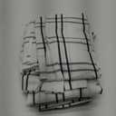 Black White Buffalo Plaid Check Curtain Panels 84 inch Length, Gingham Checkered Striped Farmhouse Rustic Grommet Window Treatment, for Bedroom & Living Room (2 Panels,40"x84", Black)