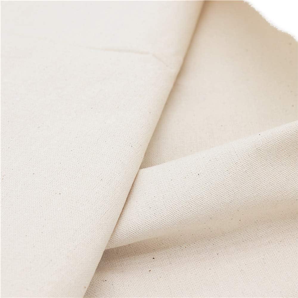 Nature Linen Needlework Fabric, Plain Solid Colour Linen Cloth Hemp Jute Fabric Table Cloth Garments Crafts Accessories, 20 by 62-Inch (Color 1) (Bright White)