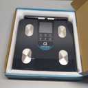 arboleaf Smart Scale for Body Weight, 8-Electrode Dual-Frequency BIA Bathroom Scale with 7-in-1 Display for BMI Body Fat Muscle Mass, Segmental Full Body Composition Analyzer, 50+ Metrics in App (12.2" x 12.2", Black)