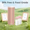 Portable Breast Milk Cooler for Travel, 22oz Large Capacity Breastmilk Chiller for Working Moms, 360 Cooling Keeps Milk Chilled 24 Hours, Includes 2 Baby Bottles, Breastfeeding Essentials, Pink