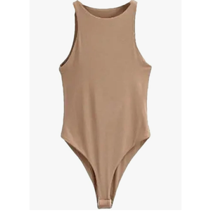Women Jumper Body Suit Casual Slim Beach Jumpsuit Bodysuit Solid Suit Clothes Sleeveless Bodysuit For Women