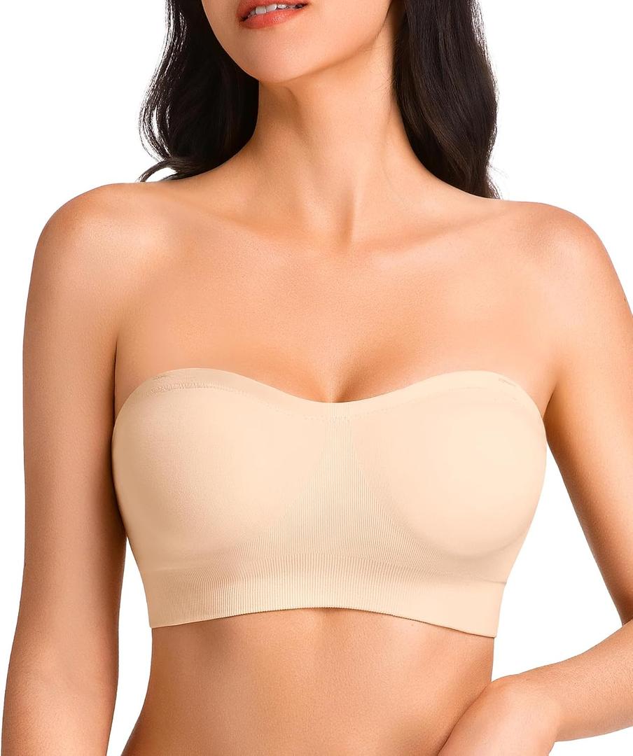 Strapless Bras Nude (Yellow, L)