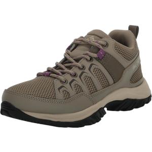 Columbia Women's Granite Trail Hiking Shoe (6, Pebble/Dark Lavender)