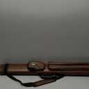 Adhafera Pool Cue Case, 2 X 2 Hard Pool Stick Case, Made of Faux Leather Billiards Accessories (Brown)