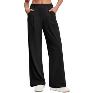 Ewedoos Wide Leg Pants Woman Stretchy Work Dress Pants Women Trendy 2026 Business Casual Outfits Comfort Fit Slacks Trousers, S