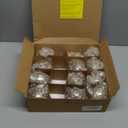 16 Pcs Champagne Mercury Glass Christmas Ball Ornaments Set, Assorted 2.6''-3.3'' Hanging Baubles for Christmas Tree, Vintage Decorations for Winter Holiday Xmas Tree Decor