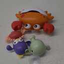 TUMAMA Baby Bath Toy,Bath Bubble Maker Machine with Music,3 Bathtub Wind-Up Toys,Crab Shower Water Toy for Toddlers Kids Boys Grils (Orange)