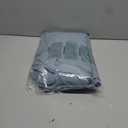 MIULEE Non-See-Through Privacy Linen Curtains 2 Panels, Light Filtering Window Curtains Farnhouse Textured Back Tab Semi Sheer Drapes for Bedroom Living Room, 52 x 63 Inches Long, Stone Blue