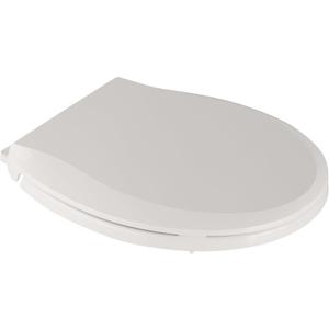Durable Round Toilet Seat with Slow Soft Close - Easy to Install and Clean, Never Loosens - White, Fits Most Round Toilets Biscuit (Round without toddler seat, Biscuit)