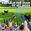 Dog Bark Deterrent Devices, Anti Barking Device for Dogs, Rechargeable Dog Barking Silencer 16.4ft, 3 Modes & Led Light Ultrasonic Dog Bark Deterrent Safe for Human & Dogs Portable Indoor&Outdoor Bule