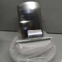 6" White Dryer Vent Cover - 304 Stainless Steel Wall Cap, Screen and Damper