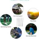 Preassembled Tent Poles Replacement, Gray 7001 T6 Heated Aluminum Tent Poles 1 Pole Pack