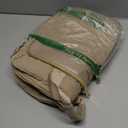 MOSISO 16 inch Laptop Bag, Laptop Briefcase Messenger Compatible with MacBook Pro 16/Air 15, HP, Dell, Lenovo, Square Quilted Computer Bag Work Office Business with 3 Pockets & Strap, Taupe Brown