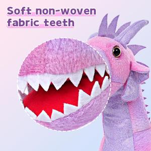 Muiteiur  Dragon Stuffed Animal, 21.6 inch Soft Plush Pink Drago , Gift for Kids Boys Girls