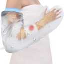 CureSquad Cast Covers for Shower Arm, Waterproof Cast Cover Arm Adult, Soft Comfortable Cast Protector for Shower, Reusable Elastic Cast Bag for Bandage, Wound Care Supplies, After Surgery Gifts