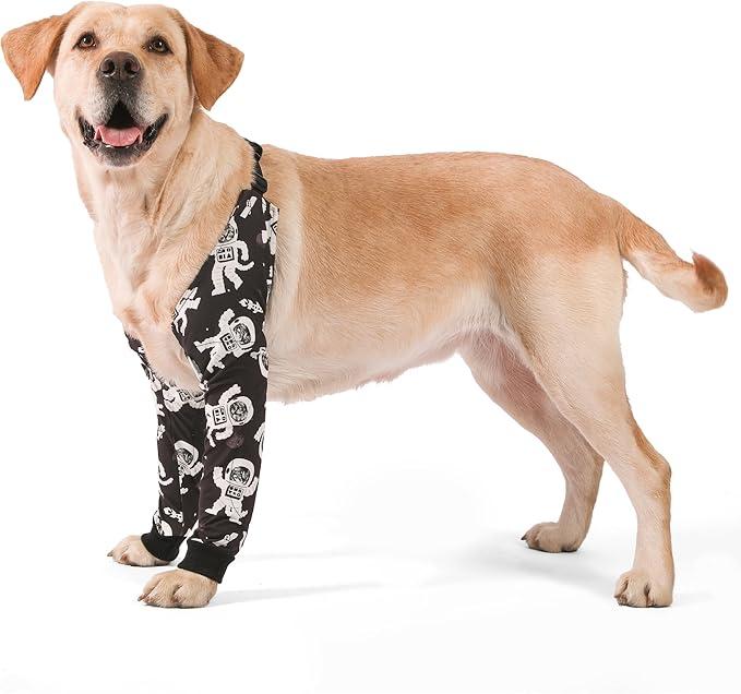 LovinPet Dog Elbow Protector Anti-Licking Elbow Sleeve, Adjustable, Comfortable & Durable Front Leg Guard for Medium to Large Dogs, Prevents Licking and Chewing, Dog Sleeve, Dog Leg Sleeve, Red, Size: Medium