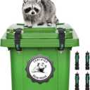 Trash Can Locks for Animals, Raccoon Bear Proof Trash Can Lock, Easy to Install, Long Lasting Strap Lid Garbage Can Lock for Out Door Garbage Can - 4PCS