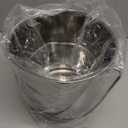 Advance PET Products 6 Quart Heavy Duty Stainless Steel Flat Side Bucket | Durable Food & Water Pail for Dogs, Cats, Kennels, Cages and Critter Crates | Multi-Purpose Bucket