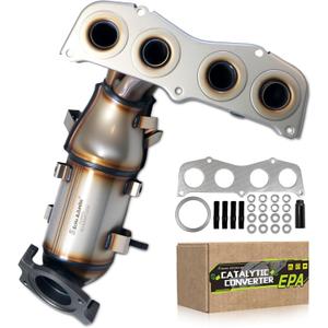 Front Catalytic Converter Compatible with Toyota Camry/Solara 2002 2003 2004 2005 2006 2.4L L4, Catalytic Convertor EPA Compliant 16384