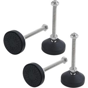 Antrader 4Pcs M8x50mm Adjustable Furniture Glides Anti-Skid Reinforced Nylon Round Base 113mm Leveling Foot (D50 x M8 x H80)
