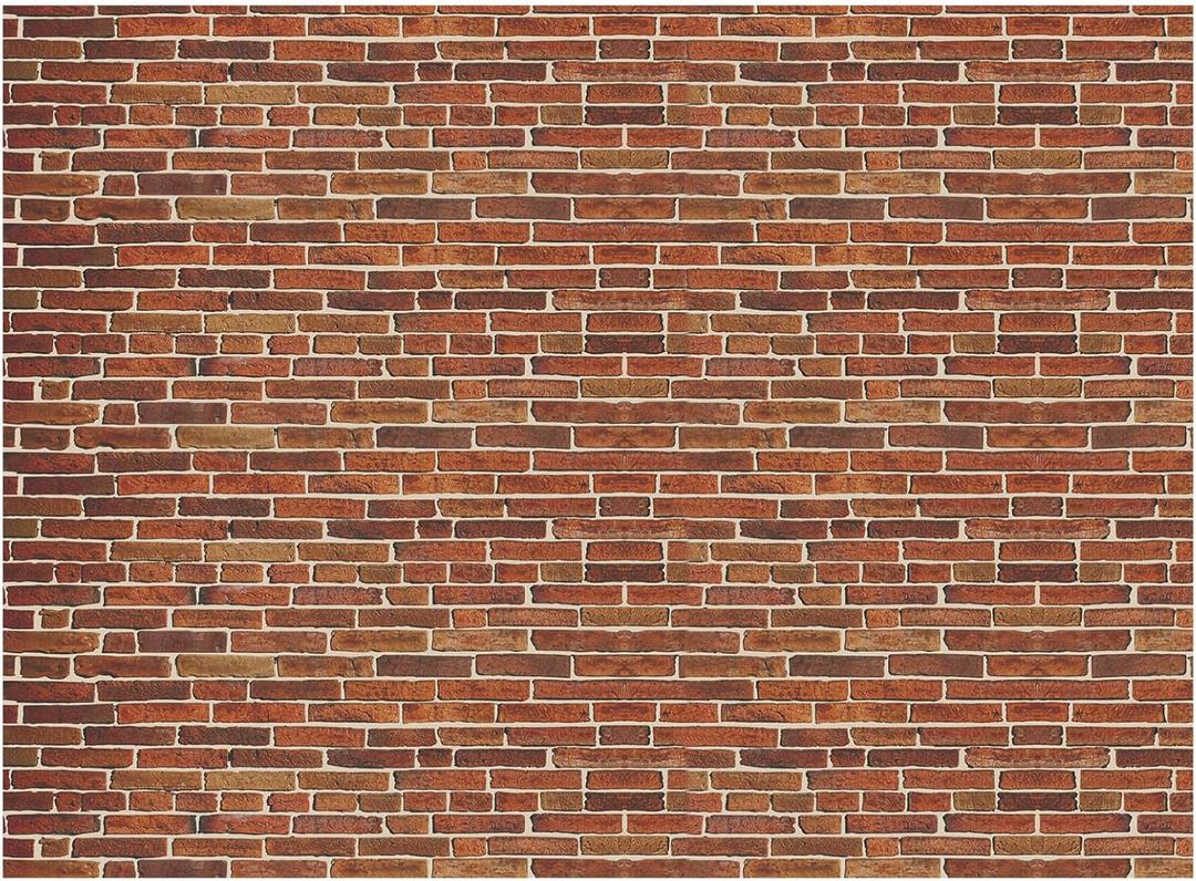 10 x 8 ft Christmas Brick Wall Backdrop for Photography Polyester Fabric Brick Backdrop Photo Studio Props Banner for Graduation Newborn Birthday Party (Dark Red)