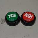 Talking Yes & No Buzzer Buttons - Pack of 2, Large
