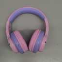 iClever BTH12 Kids Bluetooth Headphones,Colorful LED Lights,74/85dBA Safe Volume,85H Playtime,Bluetooth 5.2,Over Ear Headphones Built-in Mic for iPad/Tablet/Airplane,Blossom Pink