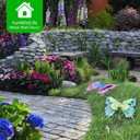 FUNWILDLIFE Metal Butterfly Wall Decor - 2 Pack 11.4" Outdoor Fence Wall Art Decor, Large Butterfly Wall Decor for Garden Yard Living Room Bedroom Patio Balcony