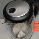 Cosori Electric Kettle, No Plastic Contact With Water, Wide Mouth For Easy Cleaning, Auto Shut Off, 1.7L Tea Kettle & Hot Water Boiler, Water Heater & Teapot, Borosilicate Glass, Black, 1500W (1.8 Quarts)