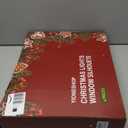 Christmas Window Silhouette Lights Decorations Pack of 4 Lighted Snowman, Trumpeting Angel, Wreath, Christmas Tree Christmas Window Lights with 50 Bulbs for Holiday Indoor Wall Door Glass Decorations