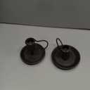 Matte Black Iron Candle Holder with Handle 2 Pcs Taper Candle Sticks Holder Decor Farmhouse Candlestick Holders for Home Wedding Party Dinning Table Centerpiece