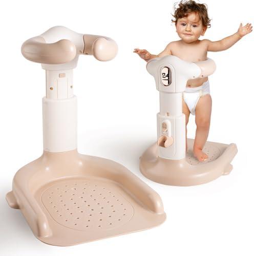 ZADBP Baby Shower Stand 2025 Upgraded, Ergonomic Baby Standing Bath Support, Freely Adjustable Toddler Shower Stand, Anti-Slip Baby Bath Stand Toddler Bathtub for Shower, Ideal Gifts for Infants