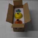 Ceramic Vases for Decor Set of 3, Colorful Decorative Vases for Farmhouse Fireplace, Modern Small Centerpieces Floral Decoration for Home Office Living Room Shelf Table, Rustic Style