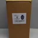 M MEILINXU Urns for Human Ashes Adult Man & Women, Cremation Urn for Ashes Adult Male & Female, Burial Urn, Decorative Urns for Funeral, Silver Engraved Angel Wings, Dark Blue and Silvery - Large