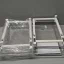 SNSLXH 2 Pack Refrigerator Drawer Organizer, Pull Out Shelf Storage Transparent Organizer for Egg, Fruit, Vegetable, Seafood, Meat, Fit All Fridge Shelves Under 0.6''