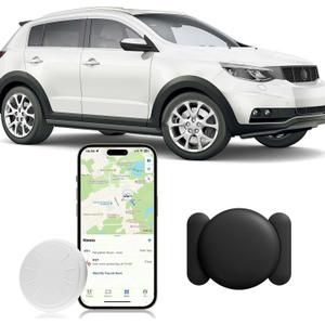 GPS Tracker for Vehicles, No Monthly Fee GPS Tracker, Waterproof Tracker Device for Vehicles, Real-Time Car Tracker Work with Find My (iOS Only), Magnetic Mini Tracking Devices for Cars Hidden