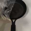 OXO Obsidian 10" Carbon Steel Frying Pan, Pre-Seasoned Skillet, Builds Natural Nonstick with Use, Induction Ready, Oven Safe, Removable Silicone Handle