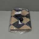 Lahome Checkered Easy Jute Kitchen Rug, 2x3 Front Door Mat Non Slip Washable Neutral Area Rug, Farmhouse Diamond Non Shedding Low Pile Floor Carpet for Entryway Porch Doorway (Black/Checkerboard -2)