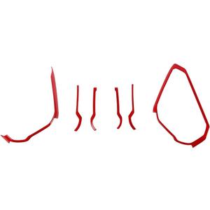 Voodonala Center Console Grab Handle Trim Cover Compatible with Ford Bronco Accessories 2021 2022 2023 2024, Red